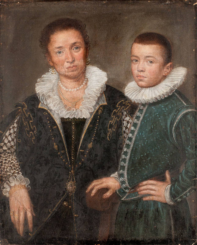 Portrait of a Woman with Her Son