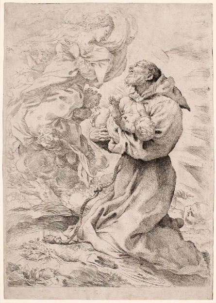Saint Francis Receiving the Christ Child