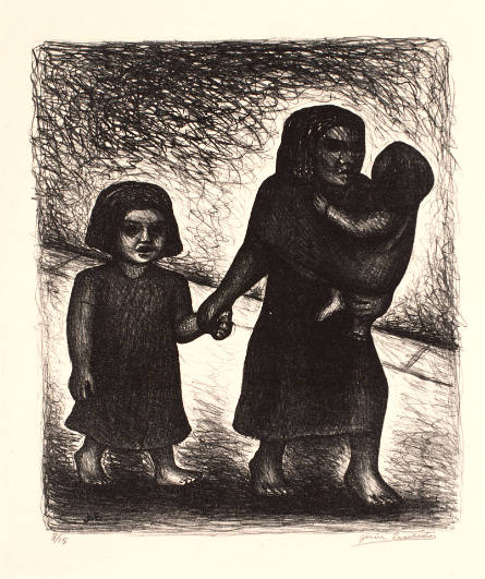 Mujer con niños [Woman with Children]