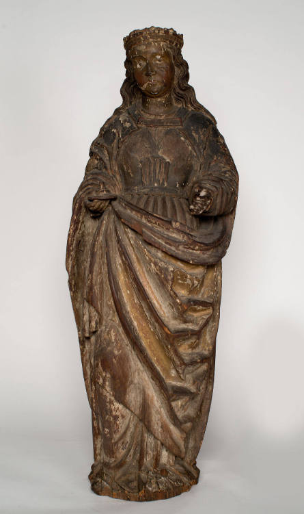 Figure of a Saint, Probably Saint Barbara