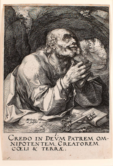 St. Peter, plate 1 from Christ, the Twelve Apostles and Saint Paul