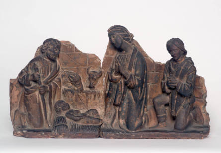Fragmentary relief of the nativity