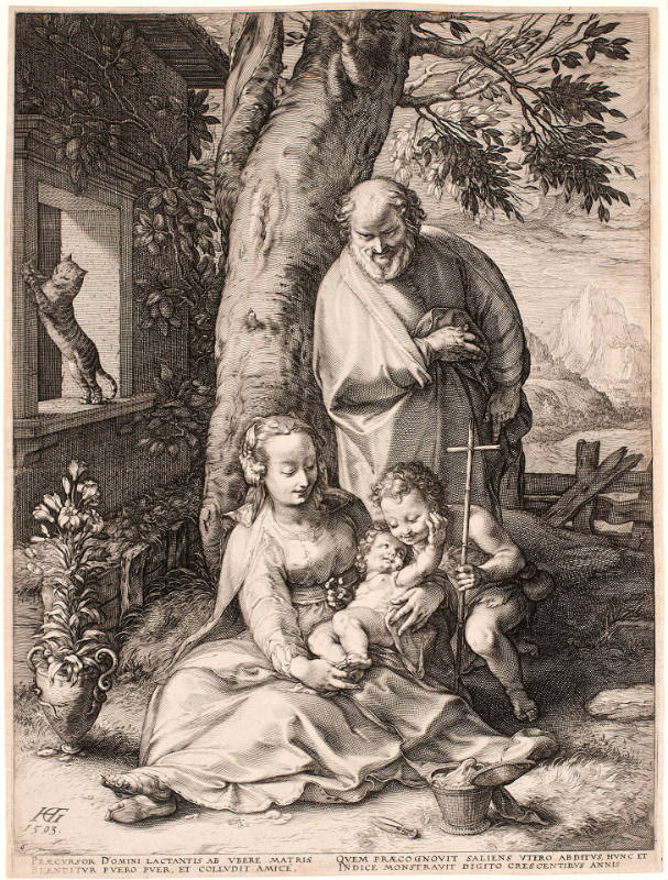 The Holy Family with the Young Saint John the Baptist, from Meisterstiche