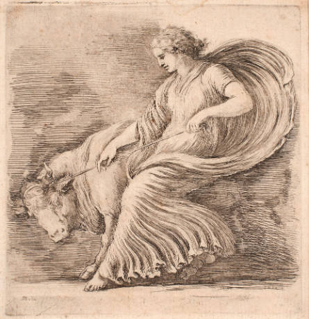 Woman with a Young Bull