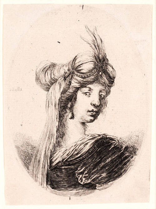 Bust of a Woman with a Persian Headdress, from Plusieurs têtes coiffées à la Persienne [Several Heads Stylied in a Persian Manner]