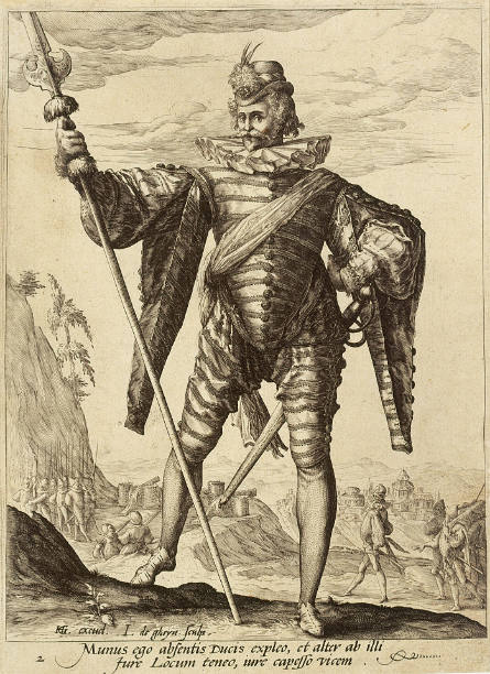 Lieutenant-Colonel, plate 2 from Officers and Soldiers, after Hendrick Goltzius