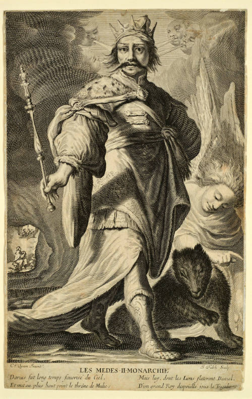 Darius, from Seven Kings and Queens of Antiquity, after Claude Vignon