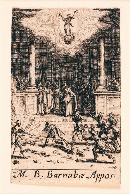 Martyre de S. Barnabé [Martyrdom of St. Barnabus], from Les Petits Apôtres [The Little Apostles]