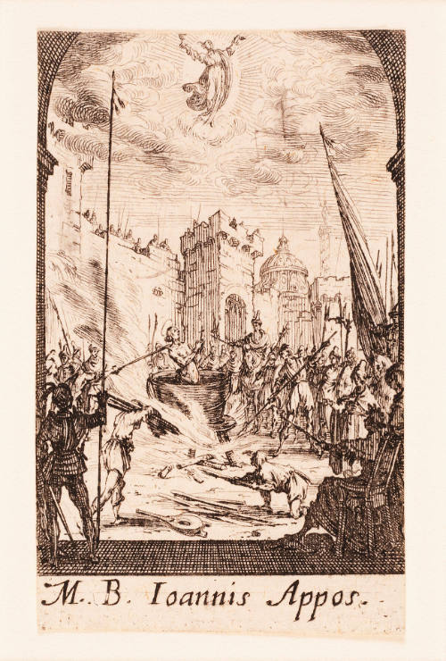 Martyre de S. Jean l’Évangéliste [Martyrdom of St. John the Evangelist], from Les Petits Apôtres [The Little Apostles]