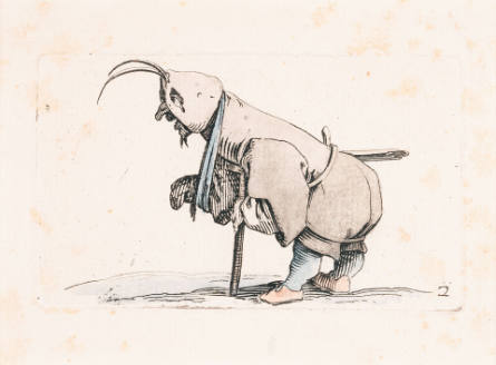 L'Estropié au capuchon [Hooded Cripple], plate 2 from Les Gobbi