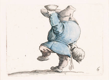 Le Buveur vue de dos [Drinker Seen from the Back], plate 6 from Les Gobbi