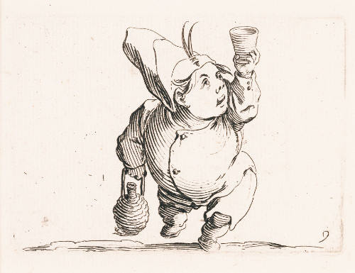 Le Buveur vu de face [Drinker Seen from the Front], plate 9 from Les Gobbi