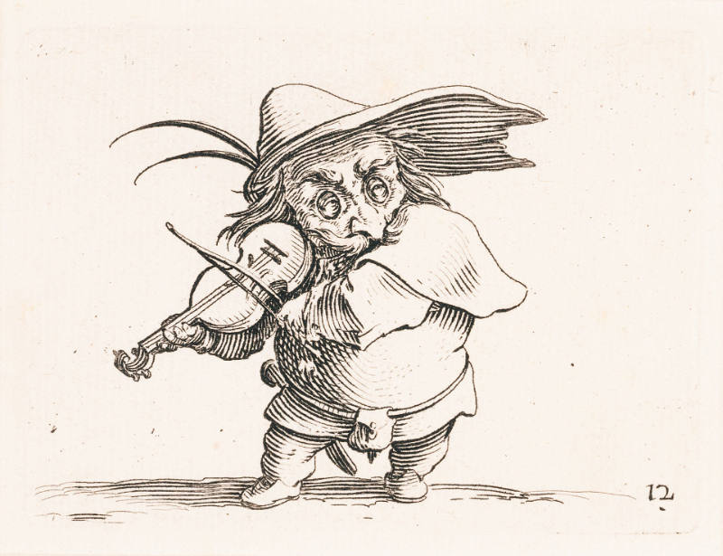 Le Joueur de violon [Violin Player], plate 12 from Les Gobbi