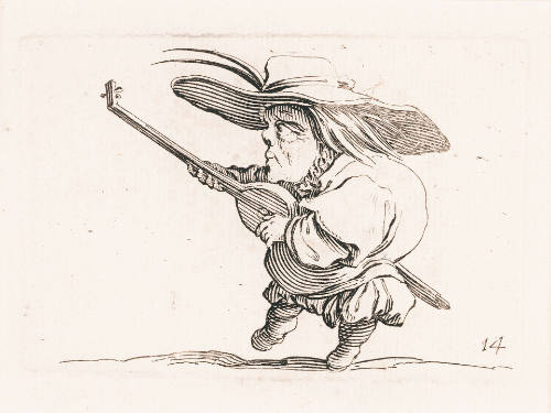 Le Joueur de luth [Lute Player], plate 14 from Les Gobbi