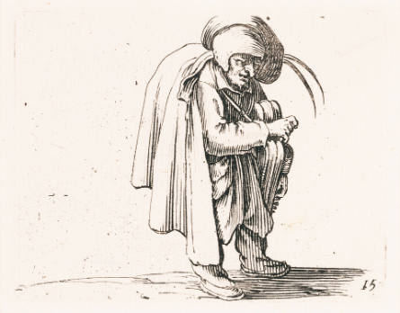 Le Joueur de vielle [Hurdy-Gurdy Player], plate 15 from Les Gobbi