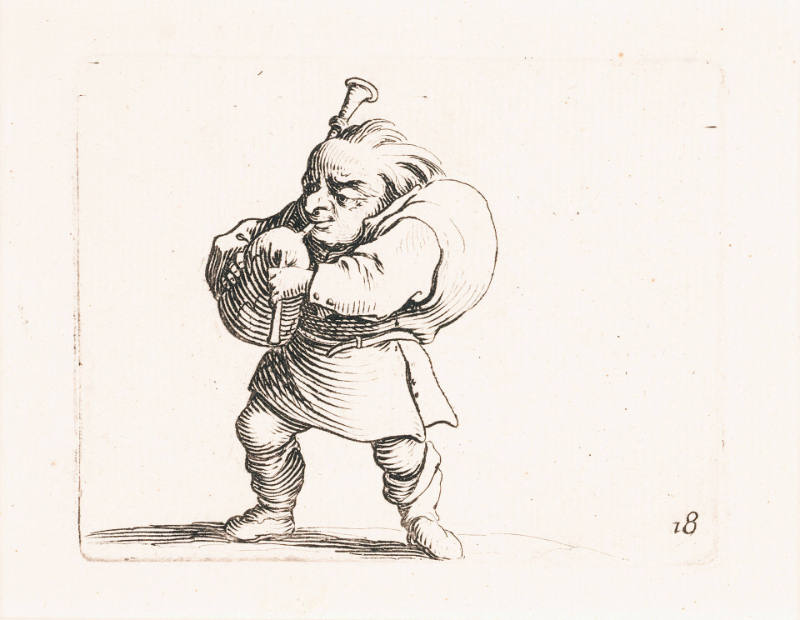 Le Joueur de comemuse [Bagpipe Player], plate 18 from Les Gobbi