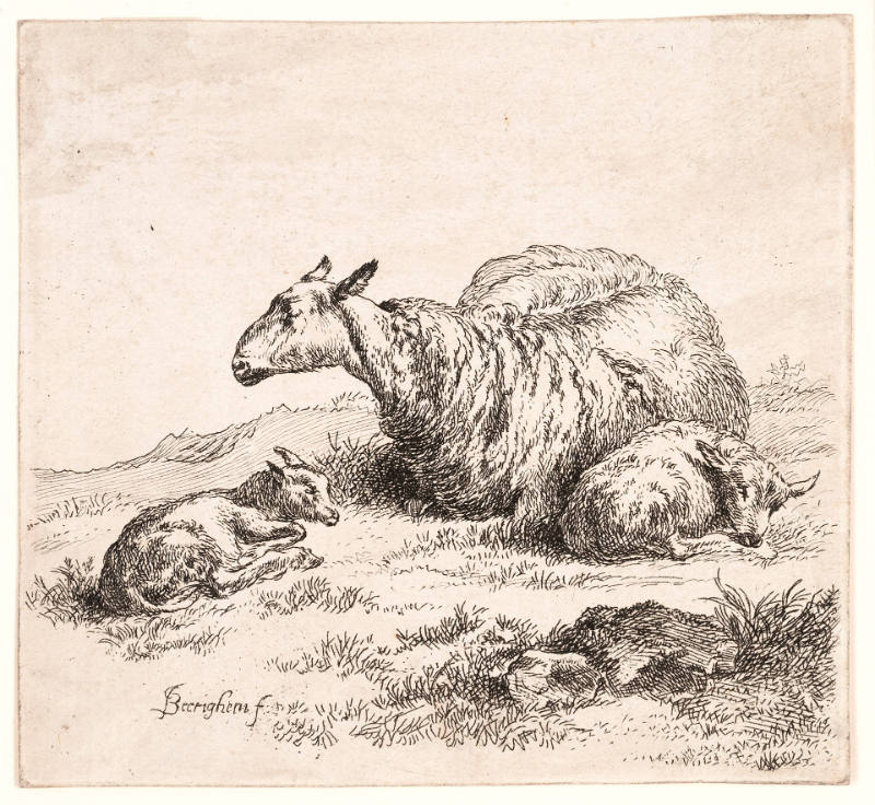 Plate from The Set of the Sheep - The Woman's Book