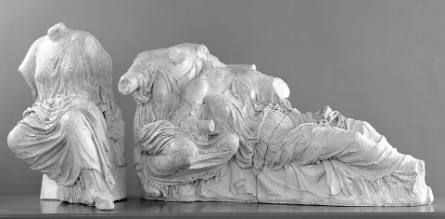 Goddesses from the East Pediment of the Parthenon: Dione and Aphrodite (right section)