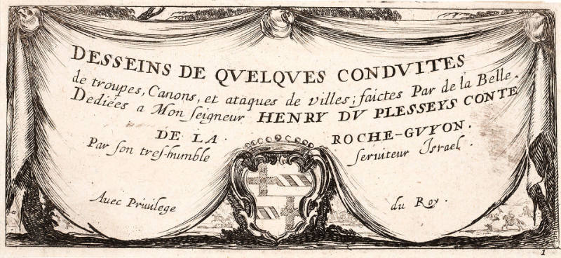 Frontispiece, from Dessins de quelques conduites de troupes [Drawings of Troop Conduct]