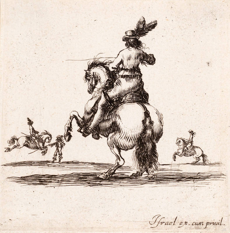 Rider with rearing horse, from Divers exercices de cavalerie [Various calvary exercises]