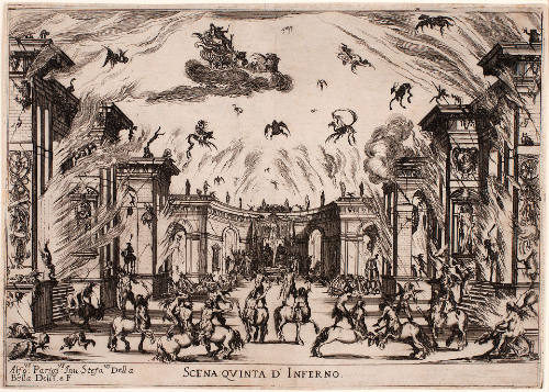 Scena quinta d’Inferno [Fifth Scene of Hell], from Le Nozze degli Dei [The Marriage of the Gods], after Alfonso Parigi