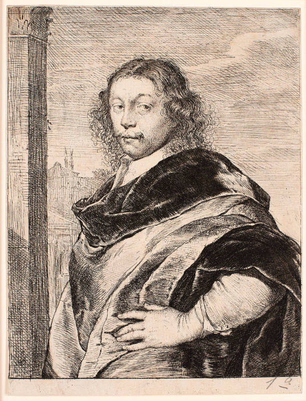 Portrait of a Man with Black Mantle