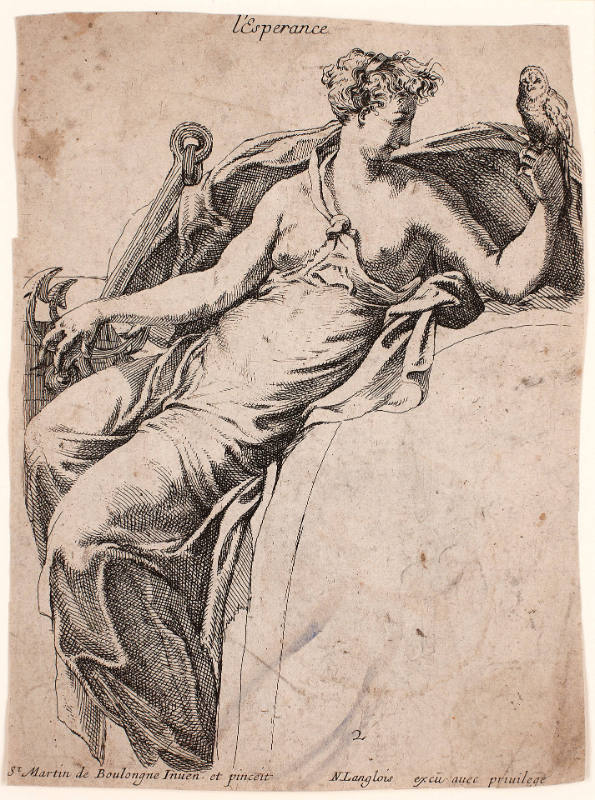 Personification of Hope, after Niccolò dell'Abate, after Francesco Primaticcio