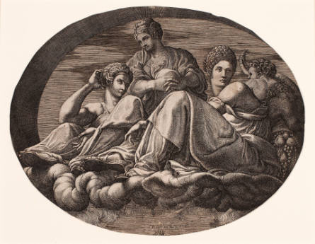 Juno and Other Goddesses, after Francesco Primaticcio