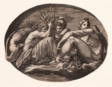 Apollo, Neptune, Pluto and Athena, after Francesco Primaticcio