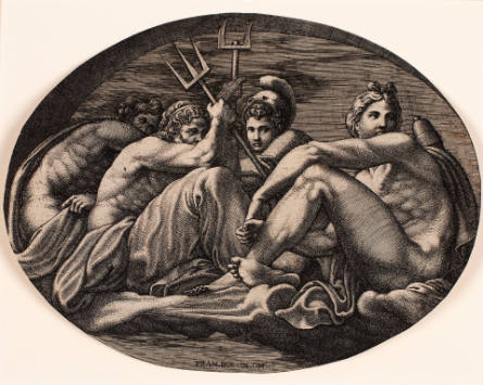 Apollo, Neptune, Pluto and Athena, after Francesco Primaticcio