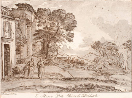 Landscape with Aeneas, after Claude Lorrain