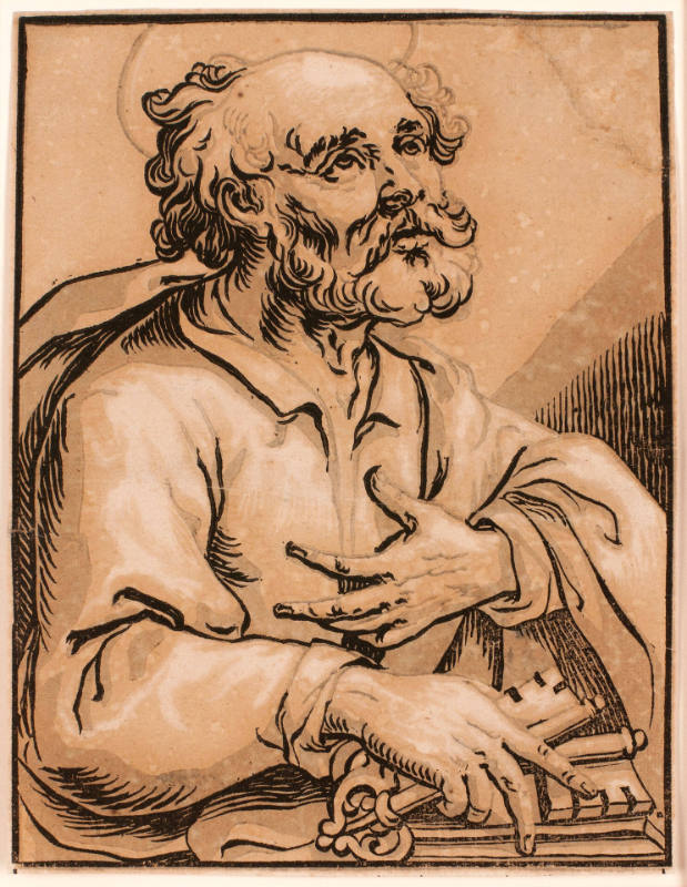 St. Peter, from Christ and the Apostles, after Georges Lallemand