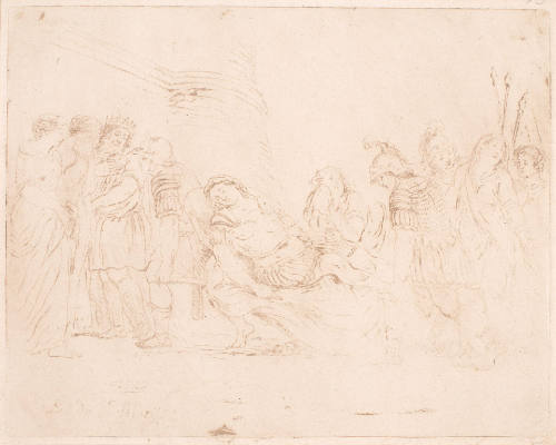 Death of Hector, after 17th century Italian drawing