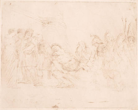 Death of Hector, after 17th century Italian drawing