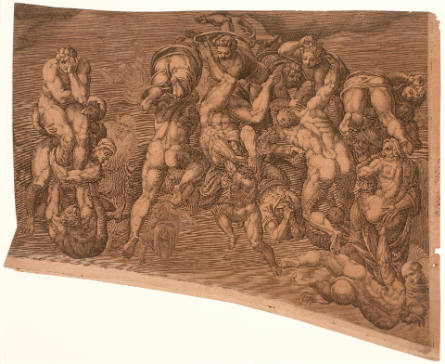 Fall of the Sinners, plate 8 from The Last Judgment, after Michelangelo