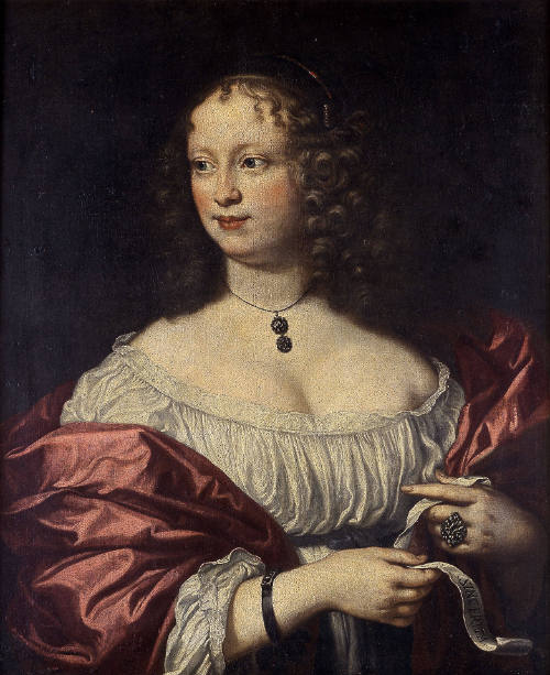 Portrait of a Lady in a White Dress