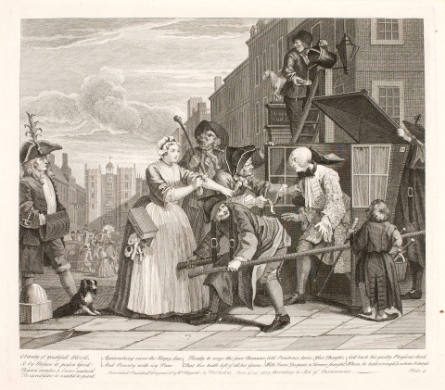 The Arrest, plate IV from A Rake's Progress