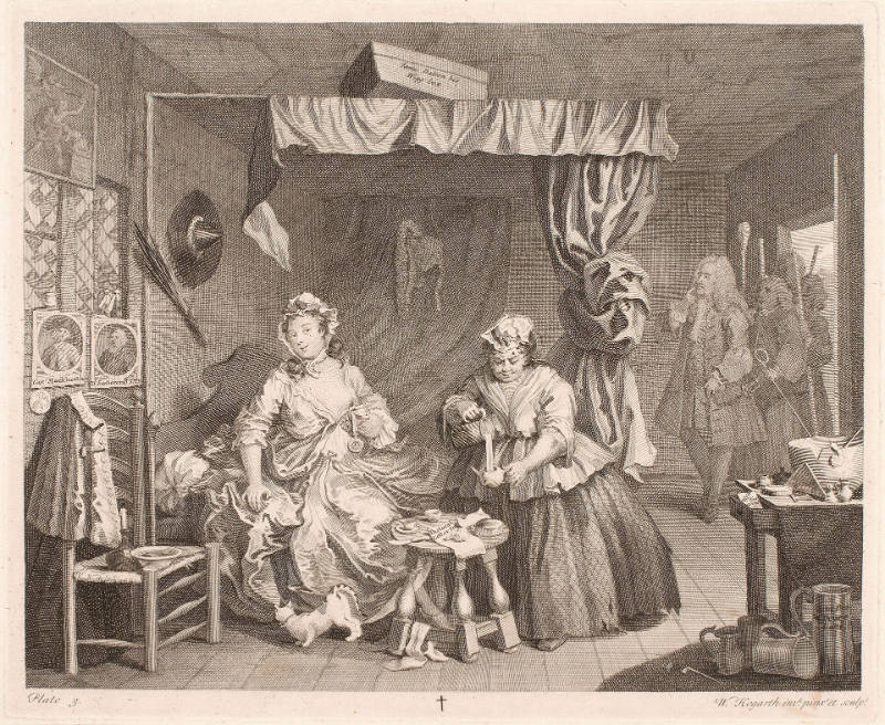 Plate III, from A Harlot's Progress