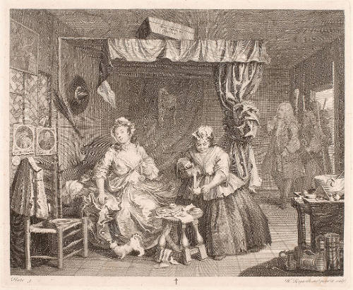 Plate III, from A Harlot's Progress