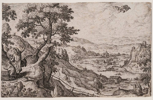 Abraham's Sacrifice, plate 5, from Landscapes with Scenes from the Bible and Ovid