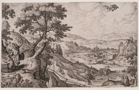 Abraham's Sacrifice, plate 5, from Landscapes with Scenes from the Bible and Ovid