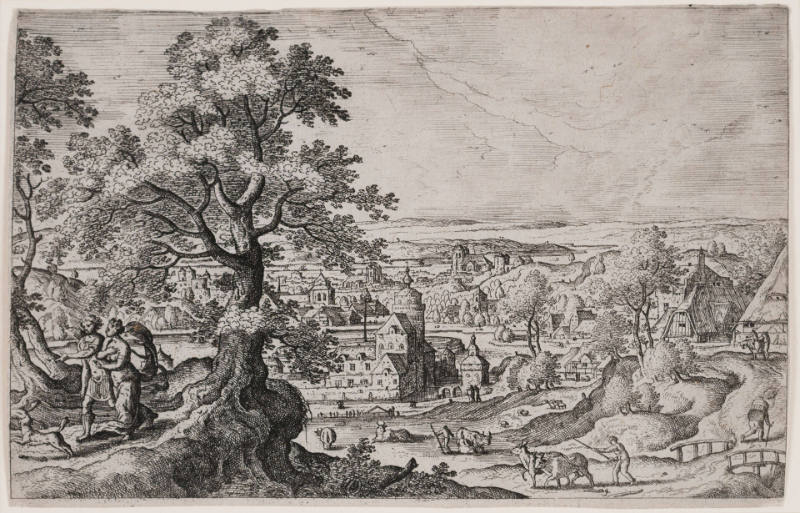 Venus and Adonis, plate 10, from Landscapes with Scenes from the Bible and Ovid