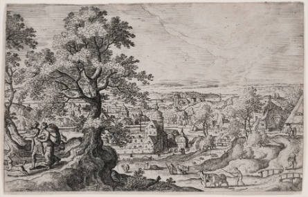 Venus and Adonis, plate 10, from Landscapes with Scenes from the Bible and Ovid