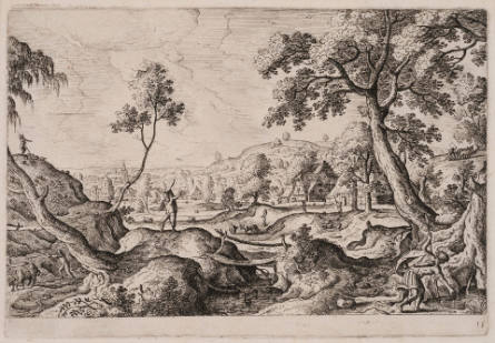 Narcissus, from Landscapes with Scenes from the Bible and Ovid