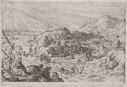 The Story of Jonah, plate 30, from Landscapes with Scenes from the Bible and Ovid