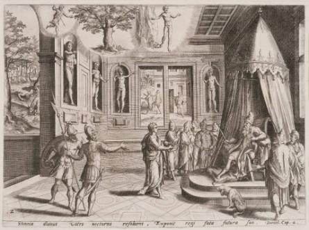 The Dream of Nebukadnessar, plate 2 from Story of Daniel, after Hans Vredeman de Vries