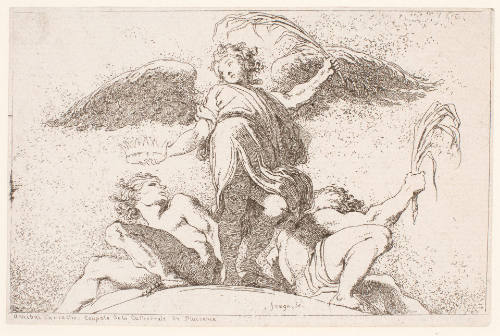 Angel with Palm and Crown, after Annibale Carracci