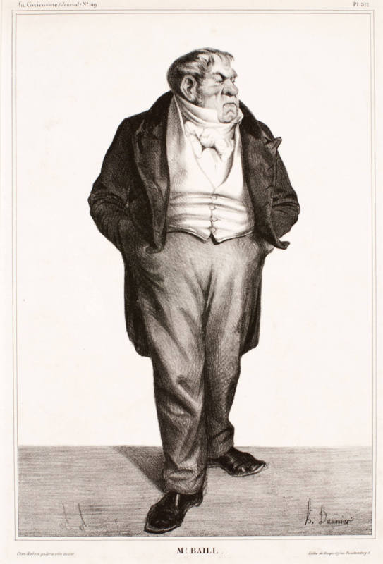 Baillot, plate 312 from Célébritiés de la Caricature, in La Caricature, 12 September 1833