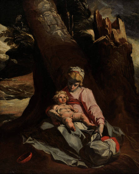 Madonna and Child under a Tree