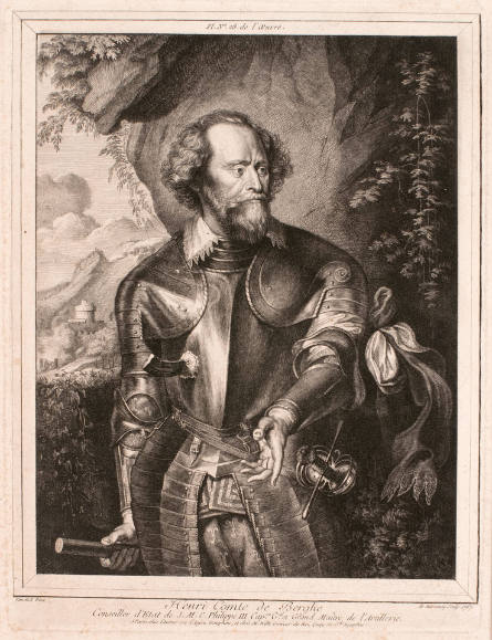 Count Henry van de Berghe, after Paulus Pontius, after Anthony van Dyck